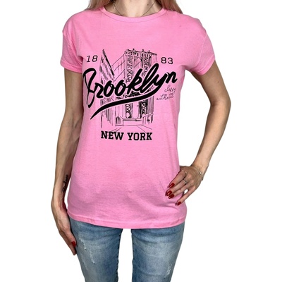 Evren Dámske tričko s krátkym rukávom BROOKLYN Růžová