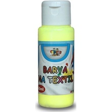 Creatoys Barva na textil 60 ml fluorescent žlutá