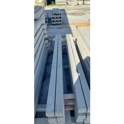 Betónový stĺpik 8 x 8 x 240cm, hladký, pre vzperu