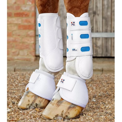 Premier Equine Přední kamaše Air Cooled Original Eventing Boots Bílá – Zboží Dáma