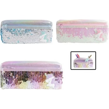 SAMPACK Несесер MP с три ципа и пайети SAMPACK Unicorn