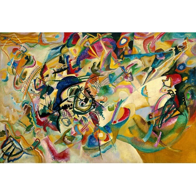 Plagát, Obraz - Composition No. 7 (1913), Wassily Kandinsky, 40 × 26.7 cm