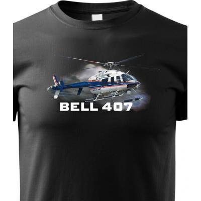 Dětské tričko Bell 407 ČernáCanvas Dětské tričko Bezvatriko.cz 3238