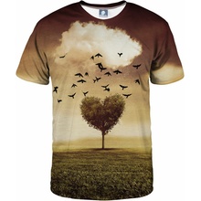 Aloha From Deer Tree Heart T-Shirt yellow