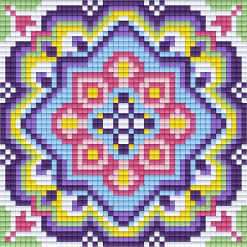 Bright Toys Мозайка с пиксели - Мандала, 48x48 пиксела (BM48001)