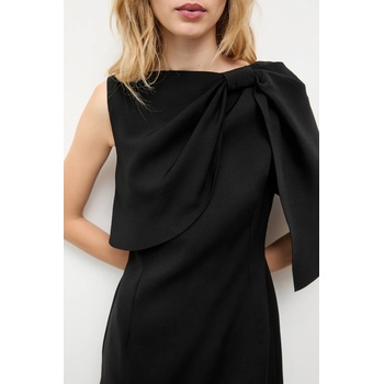 ANSWEAR Рокля Answear. LAB в черно къса разкроена (htwdress.tos)