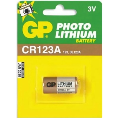 GP Batteries Батерия литиева gp cr123, 3v, 1 бр (gpblcr123)