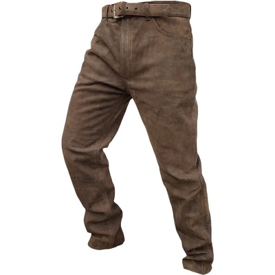 Kalhoty Betalov Kožené MOKA