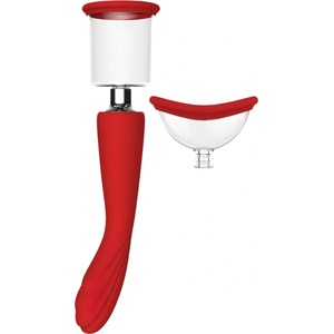 Dream Toys Red Revolution Georgia - G-точка вибратор и вагинална помпа - червен - desirel