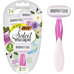BIC SOLEIL ESCAPE Rose & Magnolia - дамски самобръсначки с 5 ножчета и ароматна дръжка, 2 бр