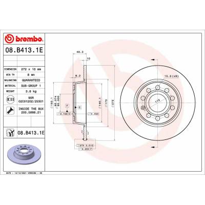 BREMBO Sada bŕzd, Kotúčová brzda KT08025