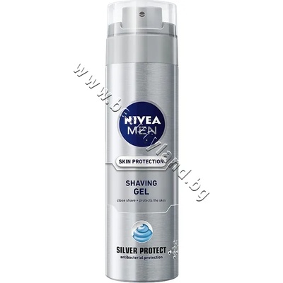 Nivea Гел Nivea Men Silver Protect Shaving Gel, p/n NI-81358 - Гел за бръснене със сребърни йони (NI-81358)