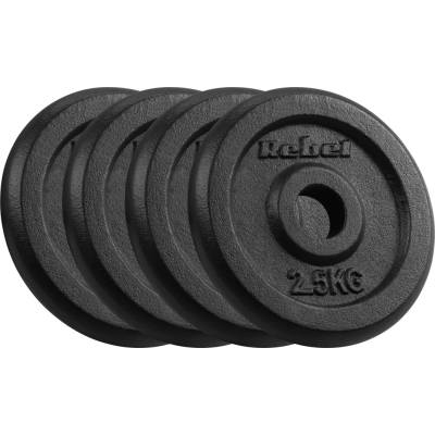 Rebel Active L-RBA-2127 Liatinové kotúče na činku 4 x 2,5 kg 31 mm