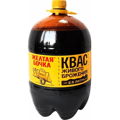 Žoltá bočka Kvas přírodní fermentací 2,5 l
