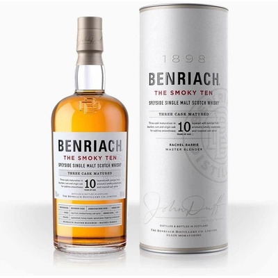 BenRiach Smoky 10y 46% 0,7 l (tuba)