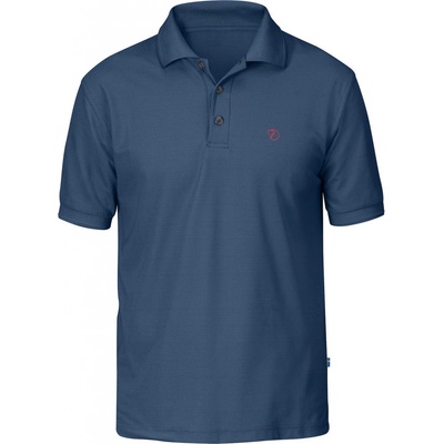 Fjällräven pánské triko Crowley Pique shirt tmavě modrá