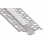 SmartLED Вграден профил за led ленти 1 м, сребрист/бял (sd0032)