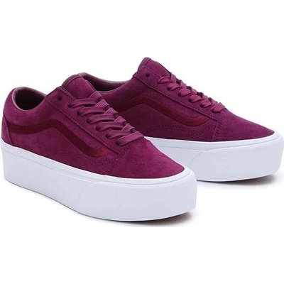 Vans Old Skool Stackform Mono Embroidery Dark Purple – Zboží Mobilmania