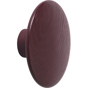 Muuto Кука за стена Dots Wood 6, 5 см бургундско-червена (03274)