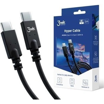3MK 3MK464550 USB-CUSB-C 100W, 1m, černý