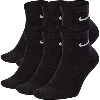 Nike Чорапи Nike Men's 6 Pack Quarter Socks - Black/White
