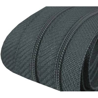 Pro Háčkování Zip spirálový 3 mm metráž - tmavě modrošedá 5 m