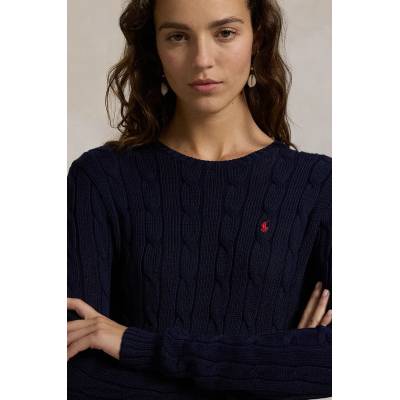 Ralph Lauren Памучен пуловер Polo Ralph Lauren дамски в синьо 211959283 (211959283)