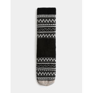 Marks & Spencer Домашни чорапи/пантофи от вълнена смес с мотив Fair Isle Marks & Spencer черен Marks & Spencer | Cheren | МЪЖЕ | 6-8.5