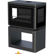 Bronpi VERSALLES s bočním sklem 12 kW černá