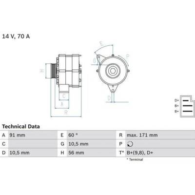 BOSCH Generátor 0986033810