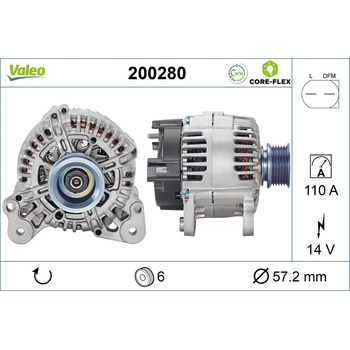 Alternátor VALEO 200280