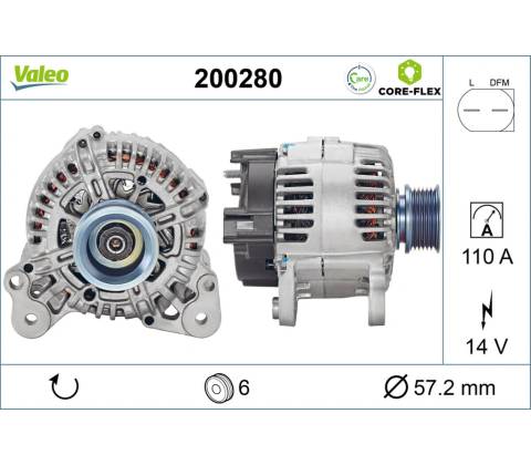 Alternátor VALEO 200280