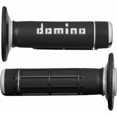 Gripy (offroad) dĺžka 118 mm, DOMINO (čierno-šedé) M018-118