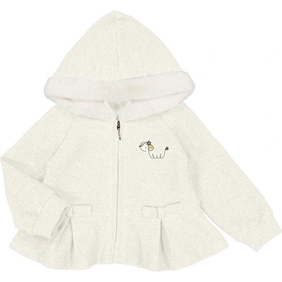 MAYORAL Суичър за бебе момиче в бежово с кученце Майорал