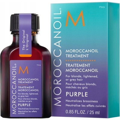 Moroccanoil Treatment Purple vyživujúci olej pre blond a šedivé vlasy 25 ml