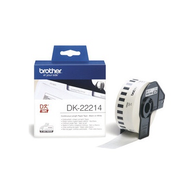 rolka BROTHER DK22214 Continuous Paper Tape Biela 12 mm