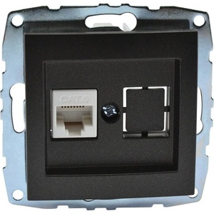 VITO РОЗЕТКА rj45 cat 6 ИНТЕРНЕТ mono despina ГРАФИТ (mn-500-002005-125)