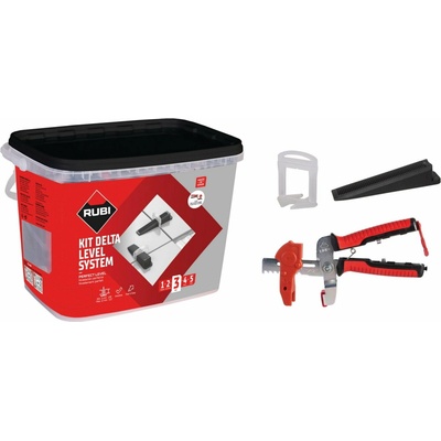 Nivelačná sada RUBI Delta Level System V4 1,5 mm (03957) – kliešte + 100 klipov + 100 klinov