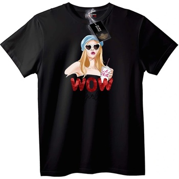 NOONEBRAND Тениска WOW Момиче Безалкохолно - M, Black