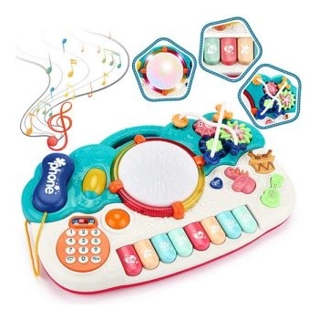 Man Yuk Toys Многофункционално пиано за кукли - 41 см