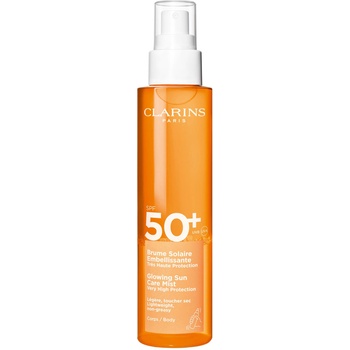 Clarins Glowing Sun Care Mist SPF50+ Слънцезащитен продукт унисекс 150ml