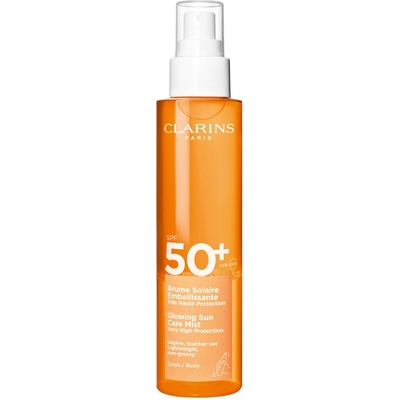 Clarins Glowing Sun Care Mist SPF50+ Слънцезащитен продукт унисекс 150ml