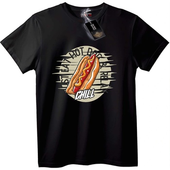 NOONEBRAND Тениска Разхладен Хот Дог - 2XL, Black