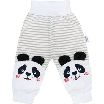 New Baby Kojenecké tepláčky Panda Šedá