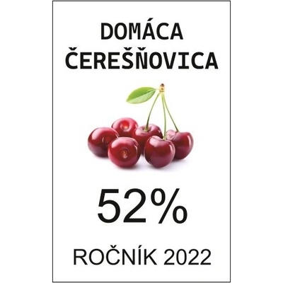 Samolepiaca etiketa 69x109 Čerešňa