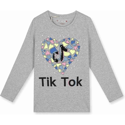 Kugo dievčenské tričko JC0701 sivý melír