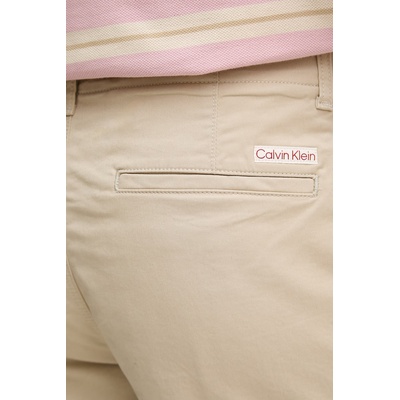 Calvin Klein Jeans къс панталон чино мъжки от памук с еластан (LV04RF617G)