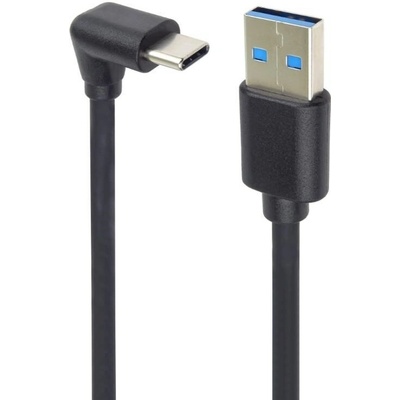 PremiumCord ku31cze05bk USB C-USB A zahnutý 50cm černý