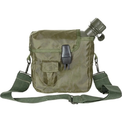 MFH Квадратна бутилка за полеви условия, приблизително 2l, od зелена (33239b)