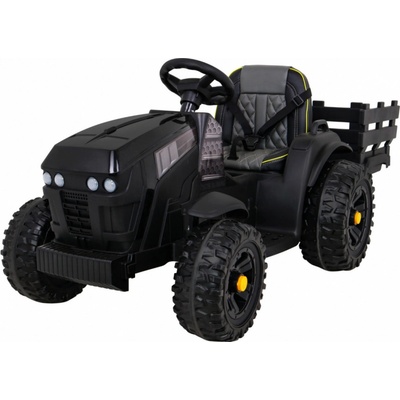 HračkyZaDobréKačky elektrický farmářský traktor s přívěsem černá PA0240
